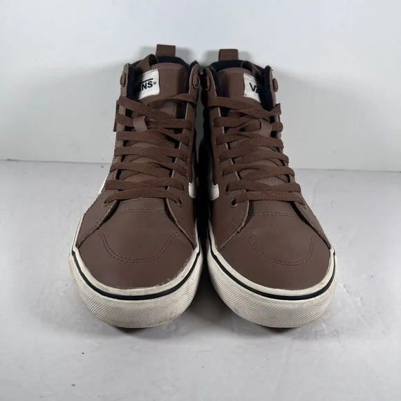 Vans Filmore Hi Vanguard Brown Leather Lace Up Shoes Men's Size 8.5 - Picture 2 of 8